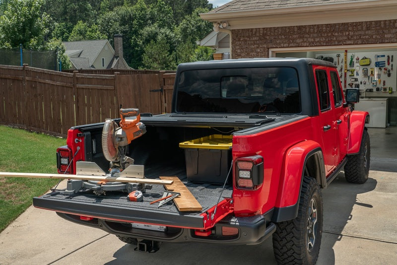 Rugged Ridge Tonneau Covers - Hard Fold Rugged Ridge Armis Hard Folding With LINE-X Bed Cover 2020 JT