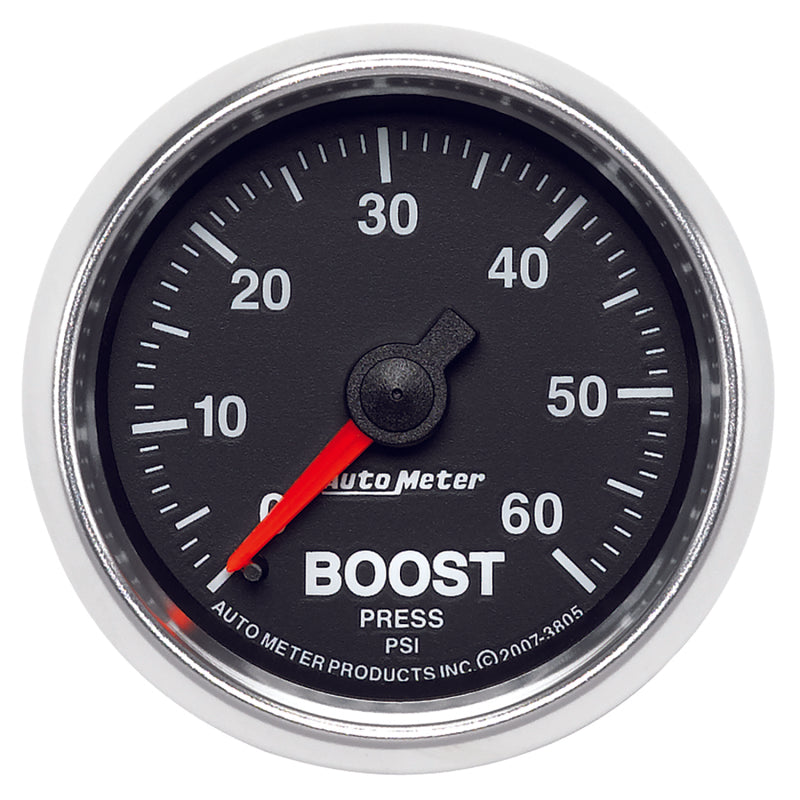 AutoMeter Gauges Autometer GS 52mm 0-60 psi Mechanical Boost Gauge