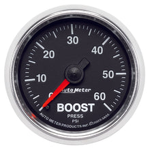 Load image into Gallery viewer, AutoMeter Gauges Autometer GS 52mm 0-60 psi Mechanical Boost Gauge