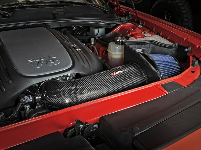 aFe Cold Air Intakes aFe MagnumFORCE Intakes Stage-2 P5R Carbon Fiber AIS 11-17 Dodge Challenger/Charger V8-5.7L Hemi