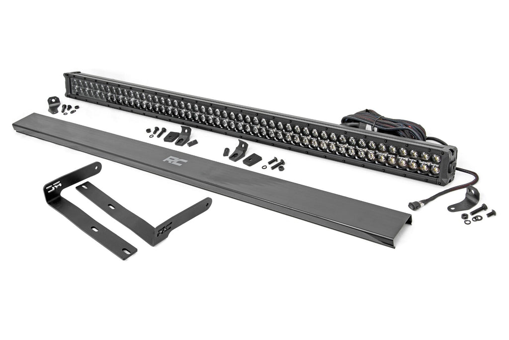 Rough Country LED Light Bars 50 Inch Dual Row LED Light Kit Black Series with White DRL Front-Facing 14-22 Kubota RTV-X900/RTV-X1100 Diesel Rough Country - 98005