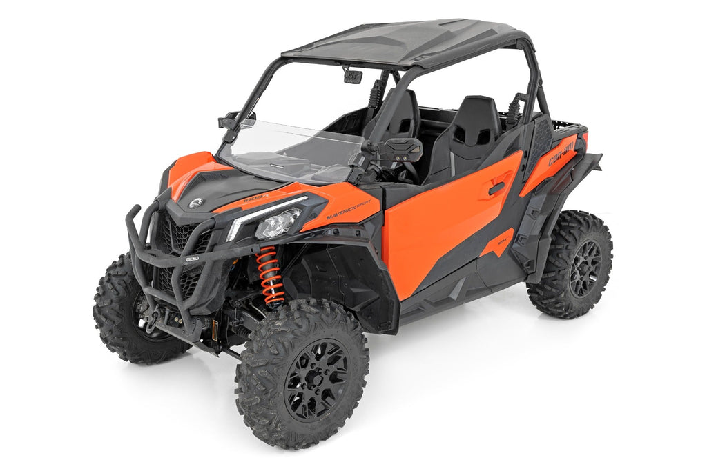 Rough Country Windshield Half Windshield Scratch Resistant Can-Am Maverick Sport Rough Country - 98101931