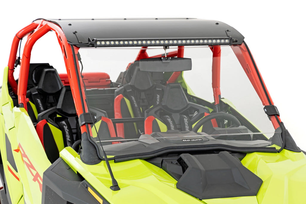 Rough Country Windshield Full Windshield Scratch Resistant Bolt On Roof Polaris RZR Pro R/RZR Pro R 4 (2022) Rough Country - 98102210