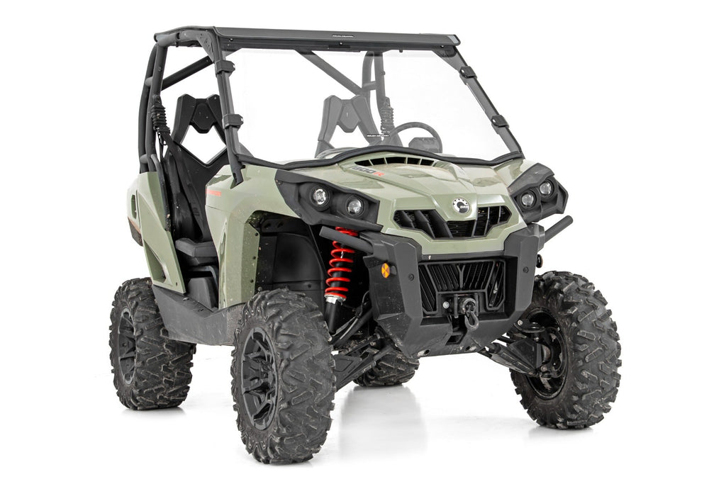 Rough Country Windshield Full Windshield Scratch Resistant 11-20 Can-Am Commander 4WD Rough Country - 98112030