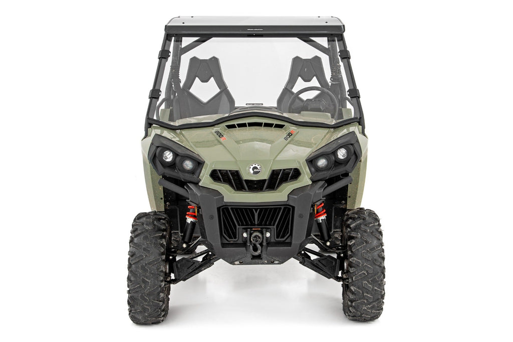 Rough Country Windshield Full Windshield Scratch Resistant 11-20 Can-Am Commander 4WD Rough Country - 98112030