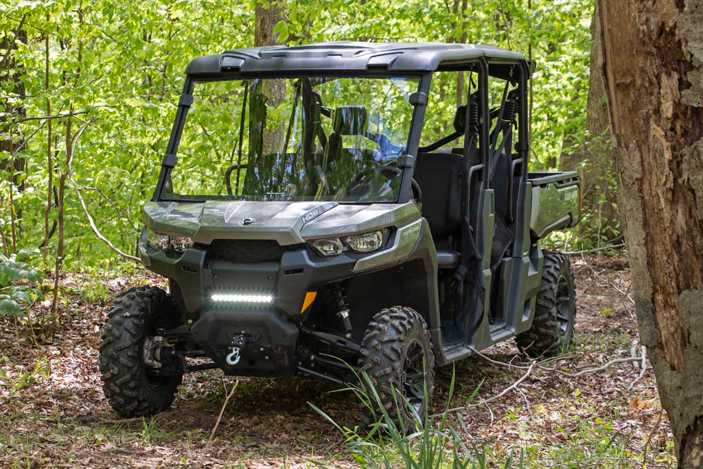 Rough Country Windshield Scratch Resistant Full Windshield 16-20 Can-Am Defender Rough Country - 98162030