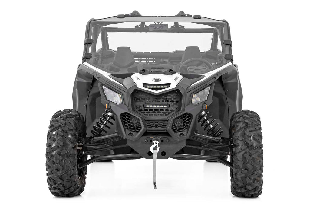 Rough Country Windshield Can-Am Scratch Resistant Full Windshield 17-20 Maverick X3 Rough Country - 98172030