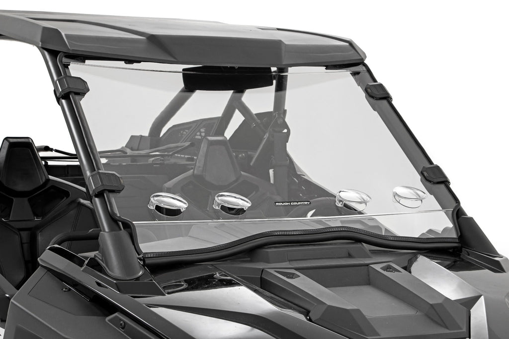 Rough Country Windshield Polaris Full Windshield Vented 20-21 Polaris RZR PRO XP 4WD Rough Country - 98202010