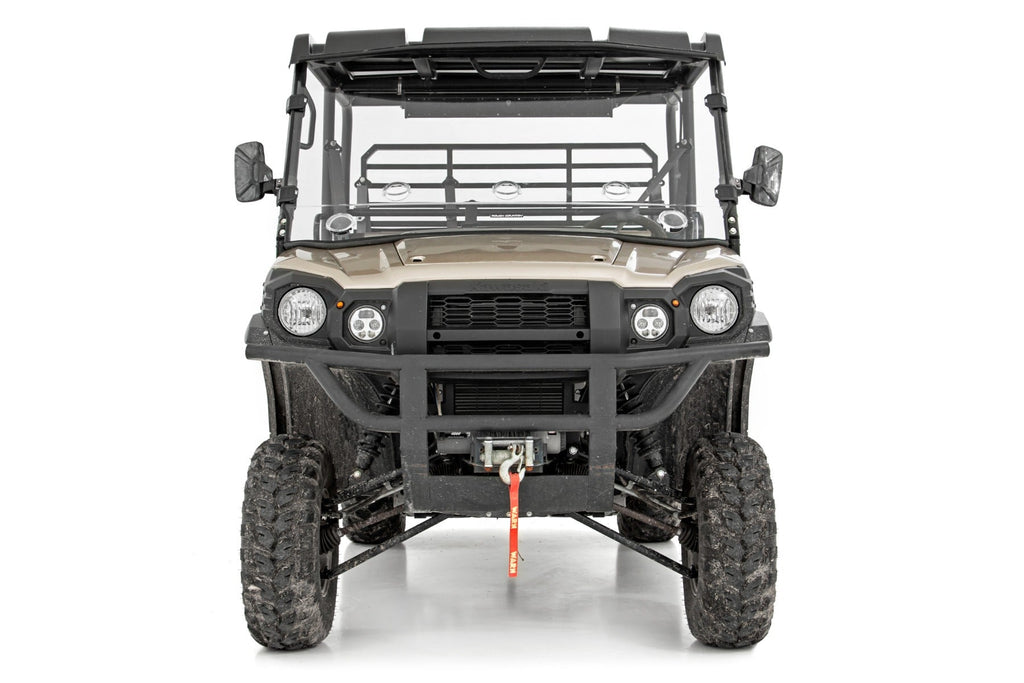Rough Country Windshield Vented Full Windshield Scratch Resistant 15-22 Kawasaki Mule Pro-FX Rough Country - 98215150