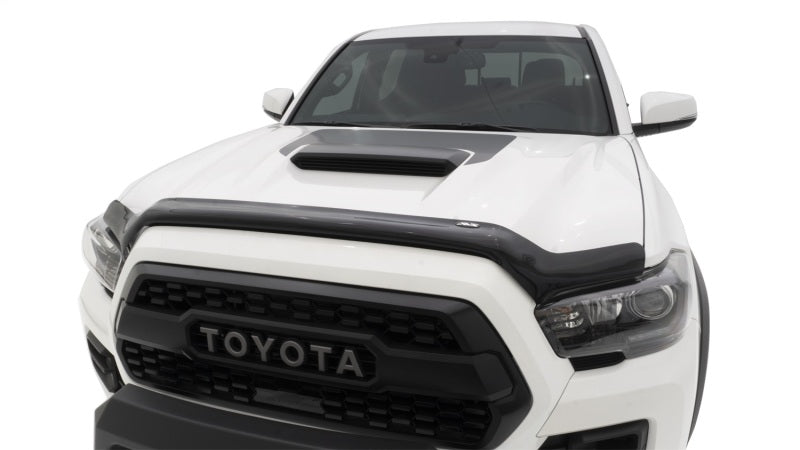 AVS Stone/Bug Deflectors AVS 16-18 Toyota Tacoma Bugflector Medium Profile Hood Shield - Smoke