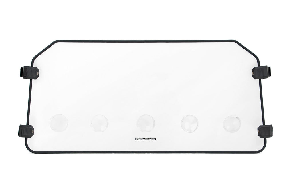 Rough Country Windshield Polaris Full Windshield Vented 16-21 Polaris General 4WD Rough Country - 98262010