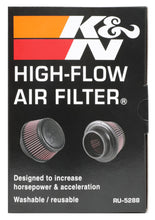 Load image into Gallery viewer, K&amp;N Engineering Air Filters - Universal Fit K&amp;N Universal Round Clamp-On Air Filter 3in Flange ID x 6in Base OD x 4.625in Top OD x 3in Height