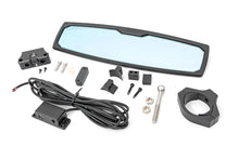 Load image into Gallery viewer, Rough Country Rear View Mirror UTV Aluminum Rear View with Mirror Dome Light 1.75-2 Inch Mount Rough Country - 99007A