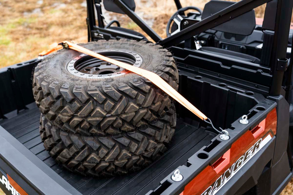 Rough Country Tie Down Kit Polaris Bed Tie-Down Kit 5pc 14-20 Ranger, 17-20 General Rough Country - 99010