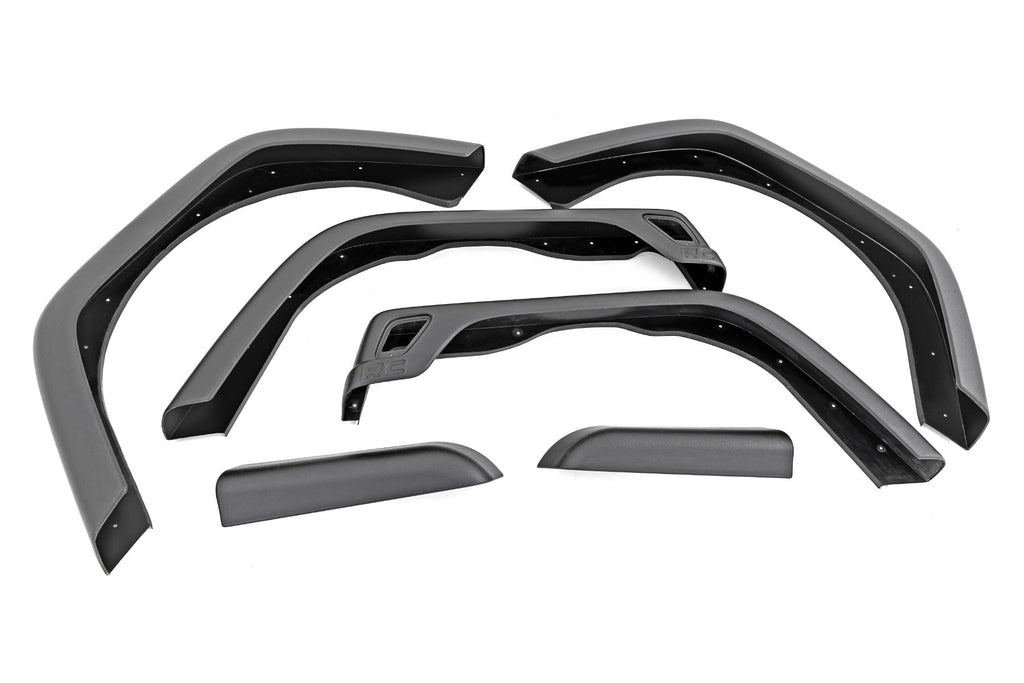 Rough Country Fender Flares Fender Flare Kit 5.5 Inch Wide 97-06 Jeep Wrangler TJ 4WD Rough Country - 99033