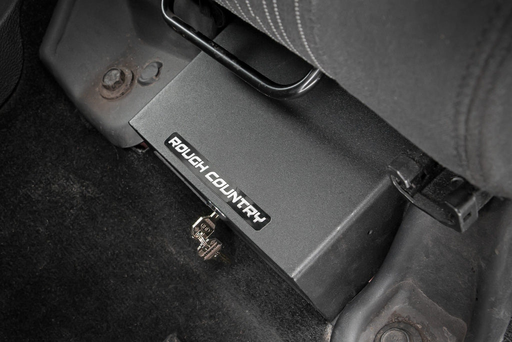 Rough Country Lock Box Jeep Under Seat Lock Box 07-18 Jeep Wrangler JK/JKU Rough Country - 99035
