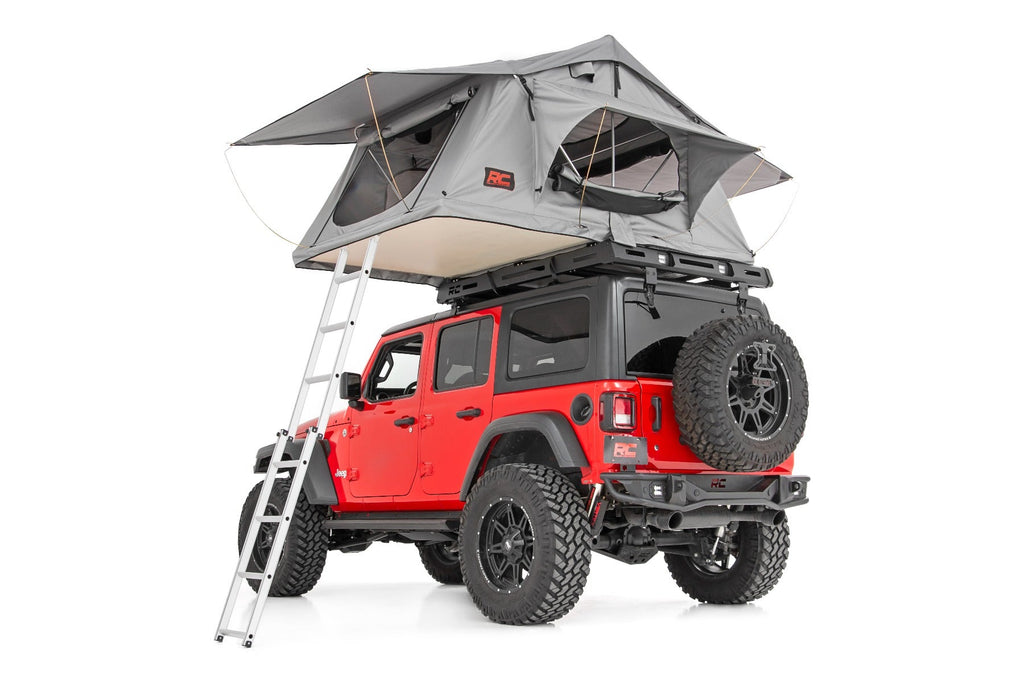 Rough Country Roof Top Tent Roof Top Tent Rack Mount 12 Volt Accessory w/Ladder Extension and LED Light Kit Rough Country - 99049