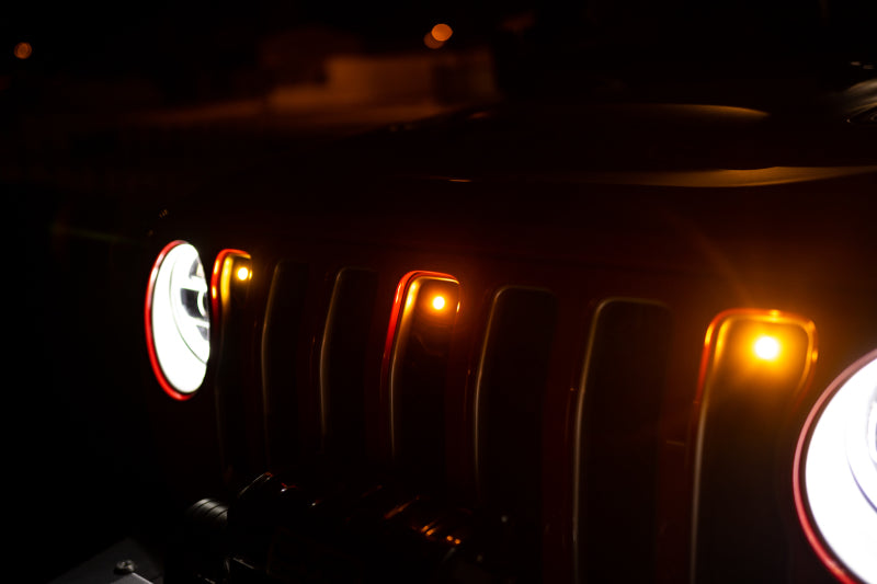 DV8 Offroad Grilles DV8 Offroad 2018+ Jeep JL Grill Amber Marker Lights