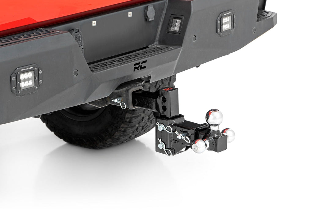 Rough Country Receiver Hitch 2 Inch Class III Multi-Ball Adjustable Hitch Rough Country - 99100