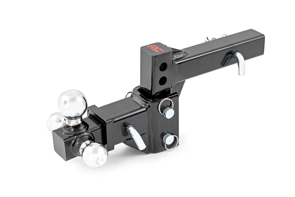 Rough Country Receiver Hitch 2 Inch Class III Multi-Ball Adjustable Hitch Rough Country - 99100