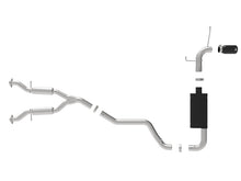 Load image into Gallery viewer, aFe Catback aFe Large Bore HD 3in 304 SS Cat-Back Exhaust w/ Black Tips 14-19 Jeep Grand Cherokee (WK2) V6-3.6L