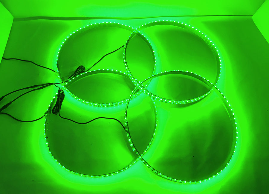 Quake LED Wheel Accent Light 15.5 Inch Universal RGB Wheel Lights Kits - QTE995