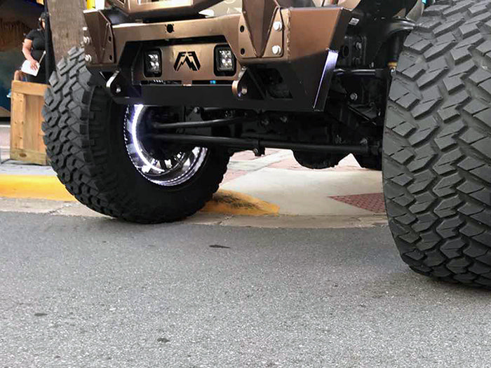 Quake LED Wheel Accent Light 15.5 Inch Universal RGB Wheel Lights Kits - QTE995