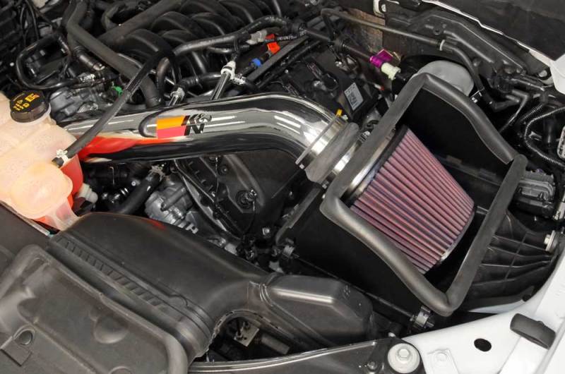 K&N Engineering Cold Air Intakes K&N 15 Ford F150 5.0L V8 F/I High Flow Performance Intake Kit