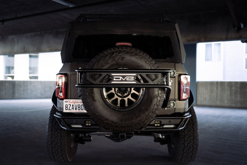 DV8 Offroad Hitch Receivers DV8 Offroad 21-23 Ford Bronco Spare Tire Guard & Accessory Mount