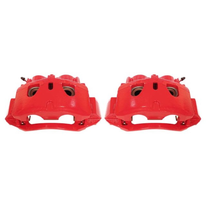 PowerStop Brake Calipers - Perf Power Stop 11-19 Chevrolet Silverado 2500 HD Front Red Calipers w/Brackets - Pair