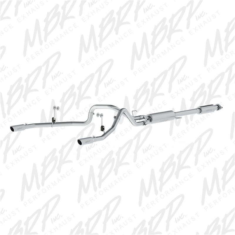 MBRP Catback MBRP 2015 Ford F-150 5.0L 3in Cat Back Dual Split Rear Exit AL Exhaust System
