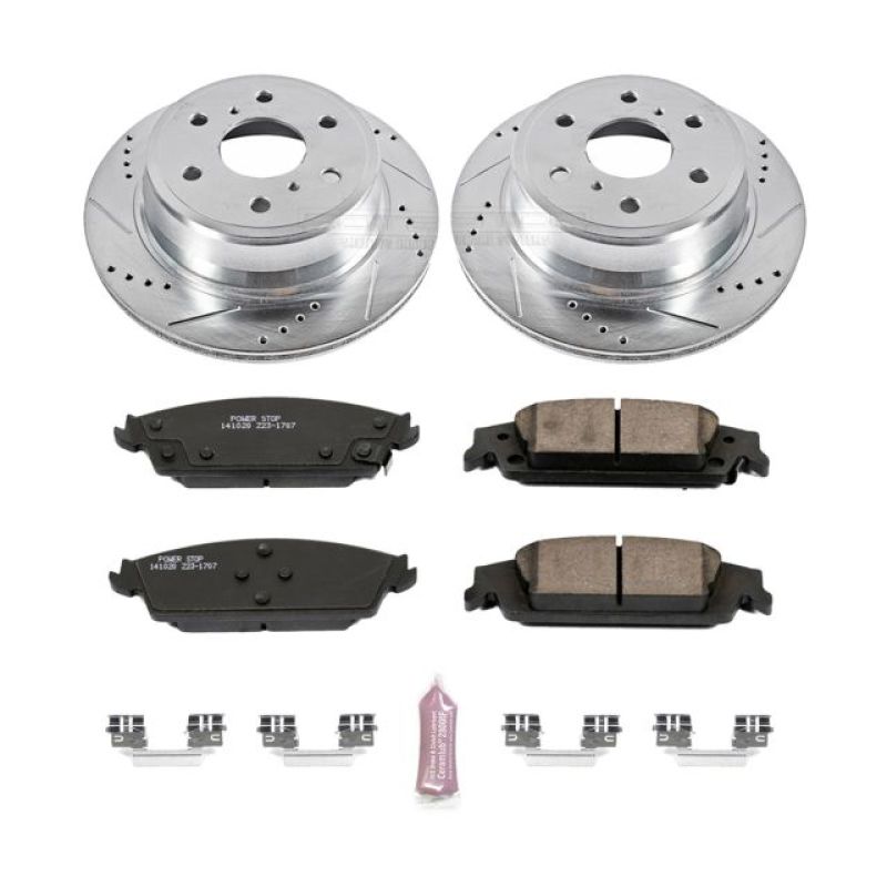 PowerStop Brake Kits - Performance D&S Power Stop 15-19 Cadillac Escalade Rear Z23 Evolution Sport Brake Kit