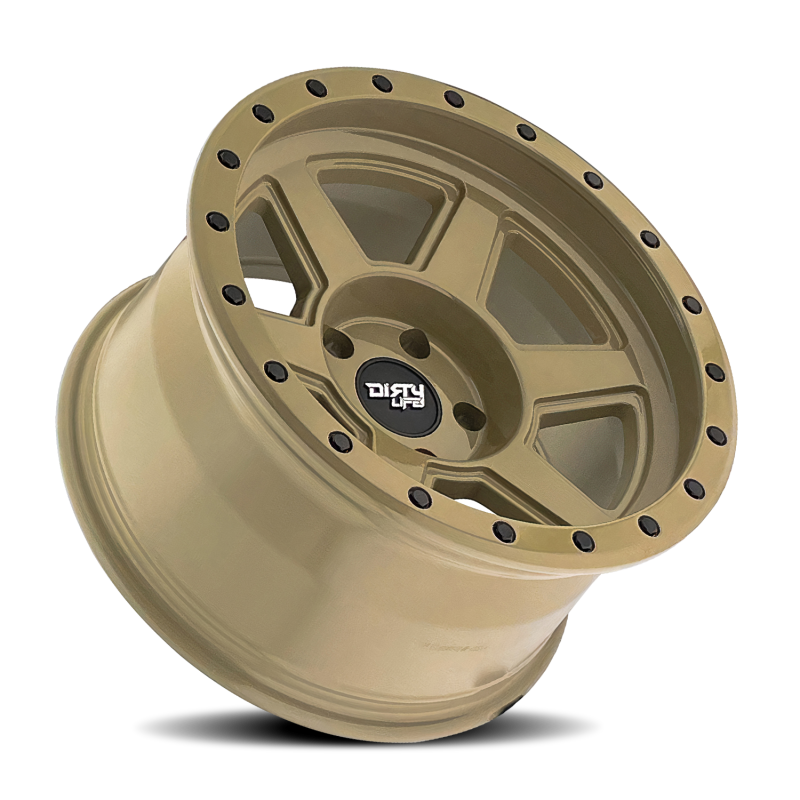 Dirty Life Wheels - Cast Dirty Life 9315 Compound 17x9 / 6x139.7 BP / -12mm Offset / 106mm Hub Desert Sand Wheel