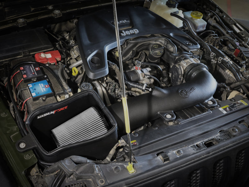 aFe Cold Air Intakes aFe Magnum FORCE Stage-2 Pro Dry S Cold Air Intake System Jeep Wrangler (JL) 18-23 V6-3.6L