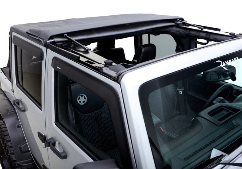 Rampage Soft Tops Rampage 2007-2018 Jeep Wrangler(JK) Unlimited Trailview Fastback - Black Diamond