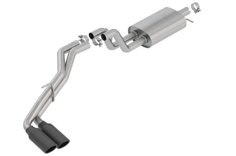 Borla Catback Borla 2019 Ford Ranger XL/XLT/Lariat 2.3L 2/4WD WB S-Type Catback Exhaust w/ Dual Blk Chrome Tips