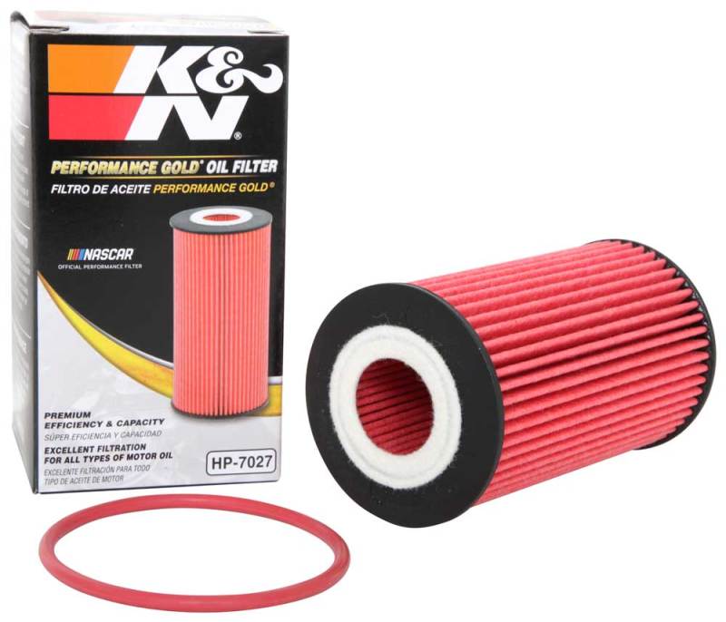 K&N Engineering Oil Filters K&N Performance Oil Filter for 09-19 GM 1.4L / 1.6L / 1.8L w/ Hengst Filter Housing