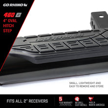 Load image into Gallery viewer, Go Rhino Hitch Accessories Go Rhino 4in Oval Hitch Step - Black