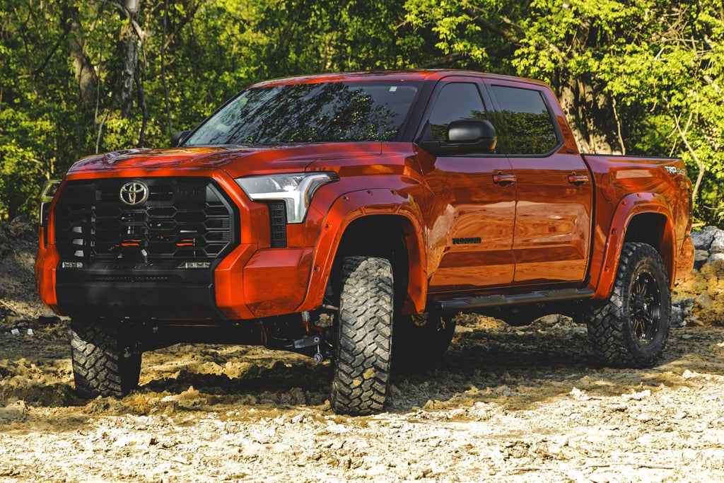 Rough Country Fender Flares Defender Pocket Fender Flare Flat Black Toyota Tundra 2WD/4WD (22-23) Rough Country - A-T02224