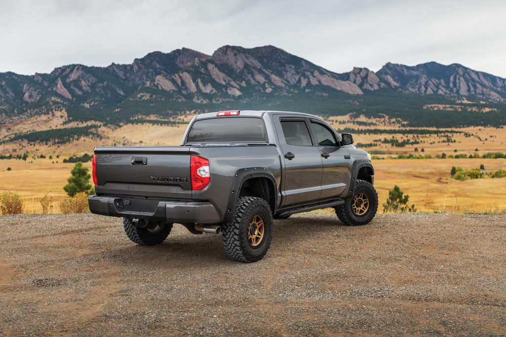 Rough Country Fender Flares Defender Pocket Fender Flares Flat Black Toyota Tundra 2WD/4WD (14-21) Rough Country - A-T11411