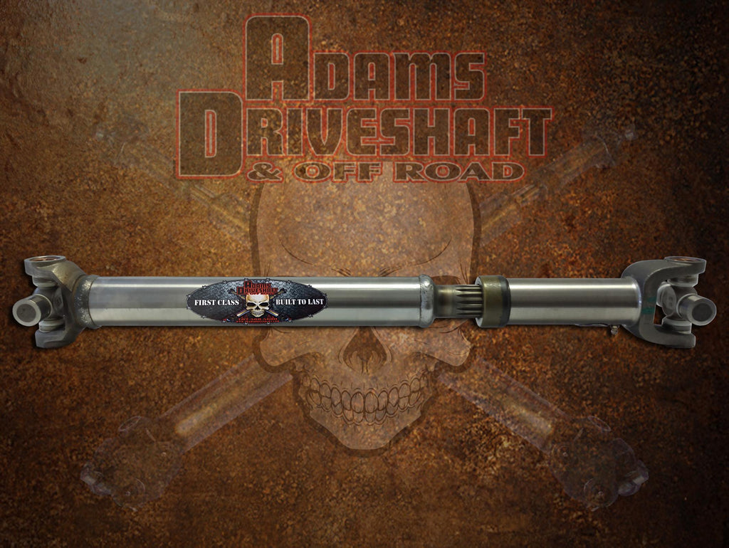 Adams Driveshaft Off Road Drive Shaft Adams Driveshaft CJ Rear Slip N Stub 1310 Driveshaft Heavy Duty Series Greasable U-Joints - ASDCJ-1310SR-G