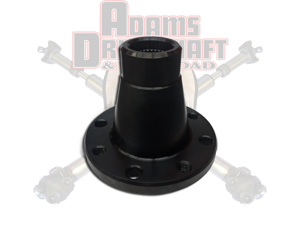 Adams Driveshaft Off Road Transfer Case Slip Yoke Adams Forged Jeep JK Front 1350 Series CV Transfer Case Flange With 2 Inch Pilot - ASDFFJK-PM4600
