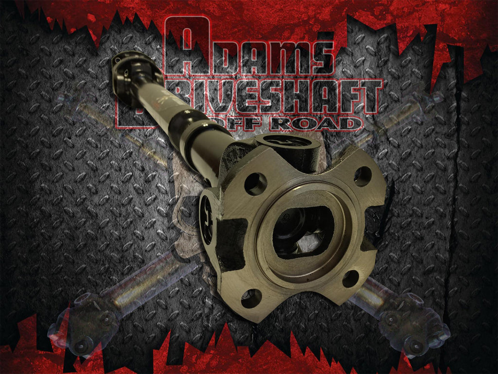 Adams Driveshaft Off Road Drive Shaft Adams Driveshaft OEM Flange Style JK Front 1350 CV Driveshaft Extreme Duty Series Solid U-Joint - ASDJK-1350F-S-OEM