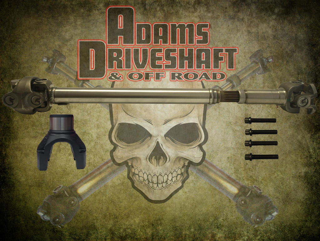 Adams Driveshaft Off Road Drive Shaft Adams Driveshaft JL Sahara Front 1350 CV Driveshaft OEM Flange Style Extreme Duty Series - ASDJL-1350HRF-S-OEM-SA