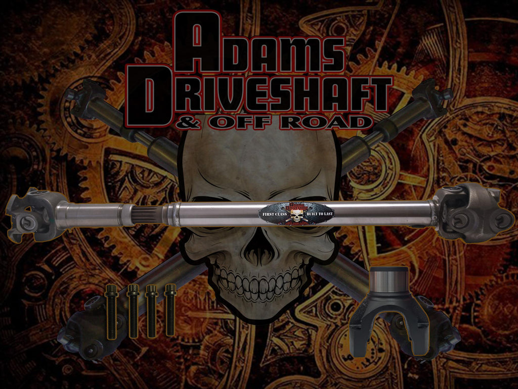 Adams Driveshaft Off Road Drive Shaft Adams Driveshaft JT Gladiator Sport Front 1350 CV Driveshaft OEM Flange Style Extreme Duty Series - ASDJT-1350HRF-S-OEM-SP