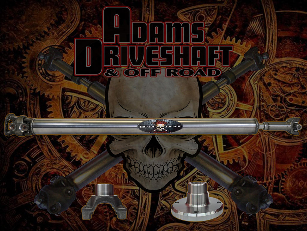 Adams Driveshaft Off Road Drive Shaft Adams Driveshaft JT Gladiator Rubicon Rear 1 Piece 1350 CV Driveshaft Extreme Duty Series - ASDJT-1350R-S-1PC-RUB
