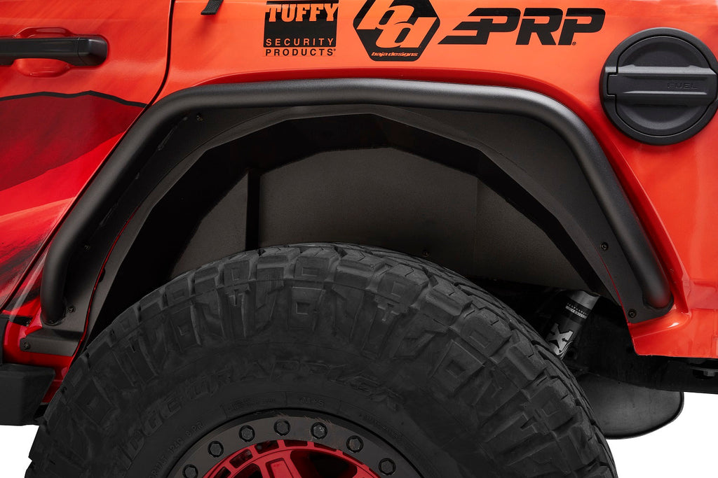 Bestop Fender Liner Set Granite Series(TM) Fender Liners - '18-22 Wrangler JL; Rear (Black) - 49663-01