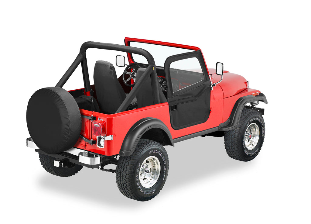 Bestop Door Bestop - Full Fabric Doors - '76-86 CJ7 (Black Crush) - 51778-01