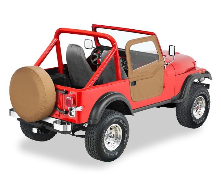 Bestop Door Full Fabric Doors - '76-86 CJ7 (Spice) - 51778-37