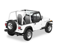 Load image into Gallery viewer, Bestop Door Upper Door Sliders - '88-95 Wrangler YJ (Black Denim; Single Sliding Window) - 51785-15
